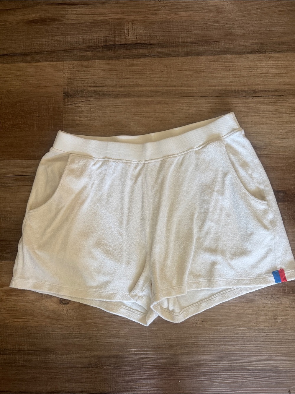KULE Cream terry shorts XL